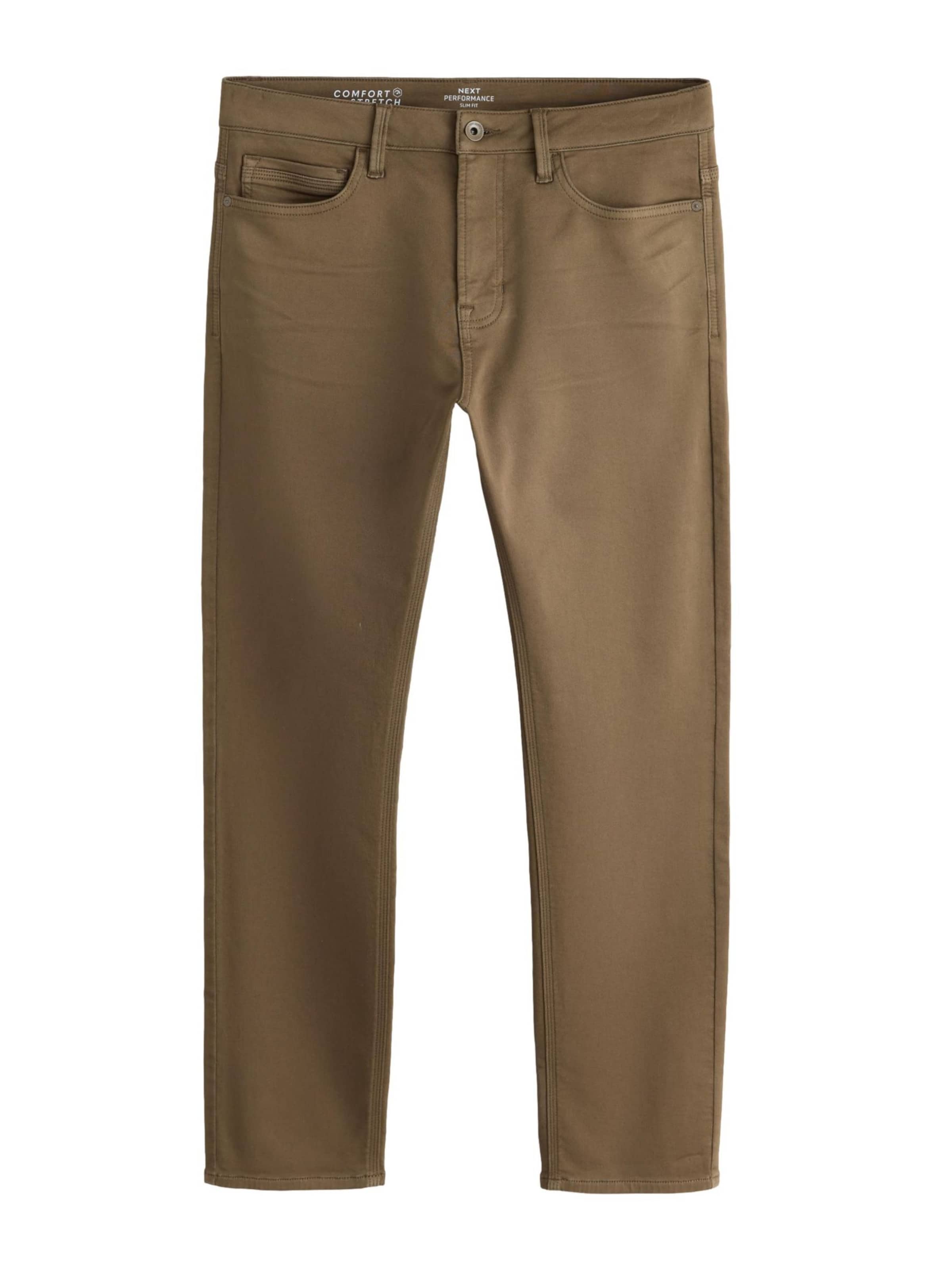 Next Slimfit Jeans in Braun: Vorderseite