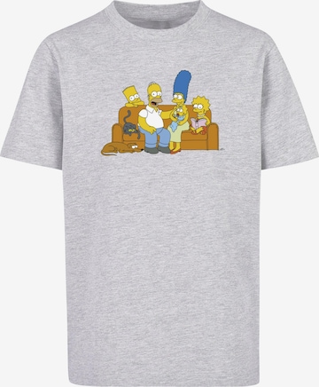 ABSOLUTE CULT T-Shirt 'Simpsons - Family' in Grau: predná strana