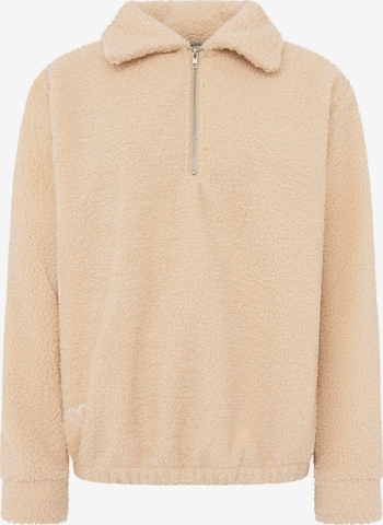 Sweat-shirt Zwillingsherz en beige : devant