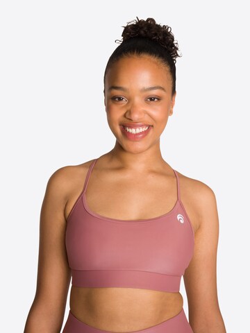 OCEANSAPART Bralette Sports bra ' Kimmy' in Pink: front