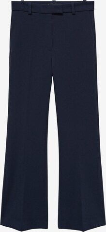 MANGO Regular Pleated Pants 'FLAN' in Blue: front