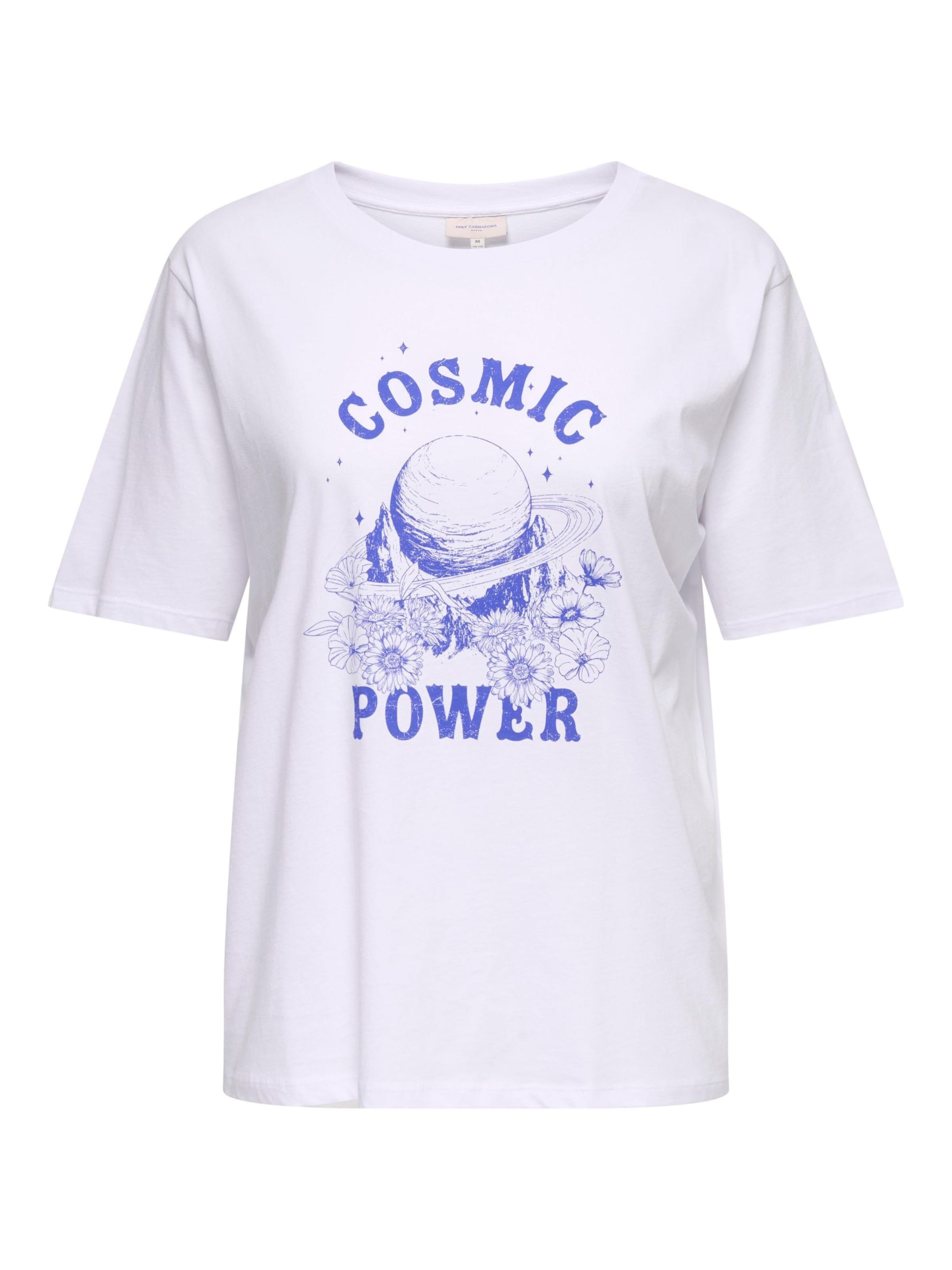 ONLY Carmakoma Shirt in Wit: voorkant