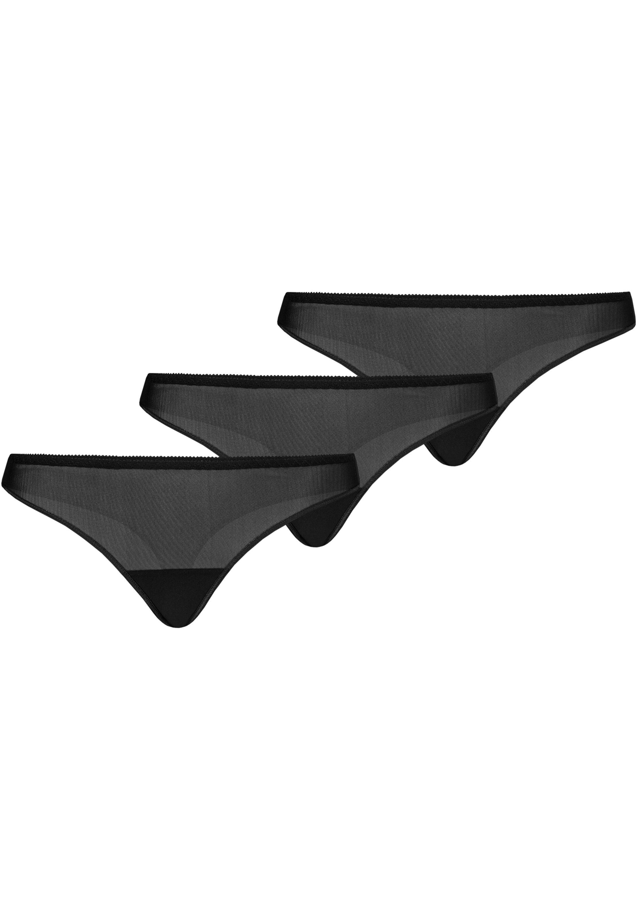 TEYLI Стринги 'Nikola' в Черный: спереди