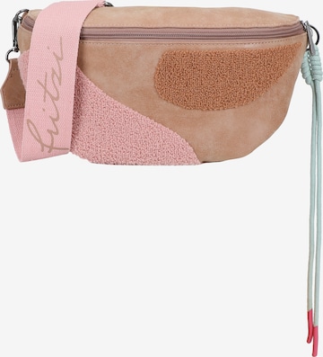 Sac à bandoulière 'Medium Limited Happy Flocked Jive' Fritzi aus Preußen en beige : devant