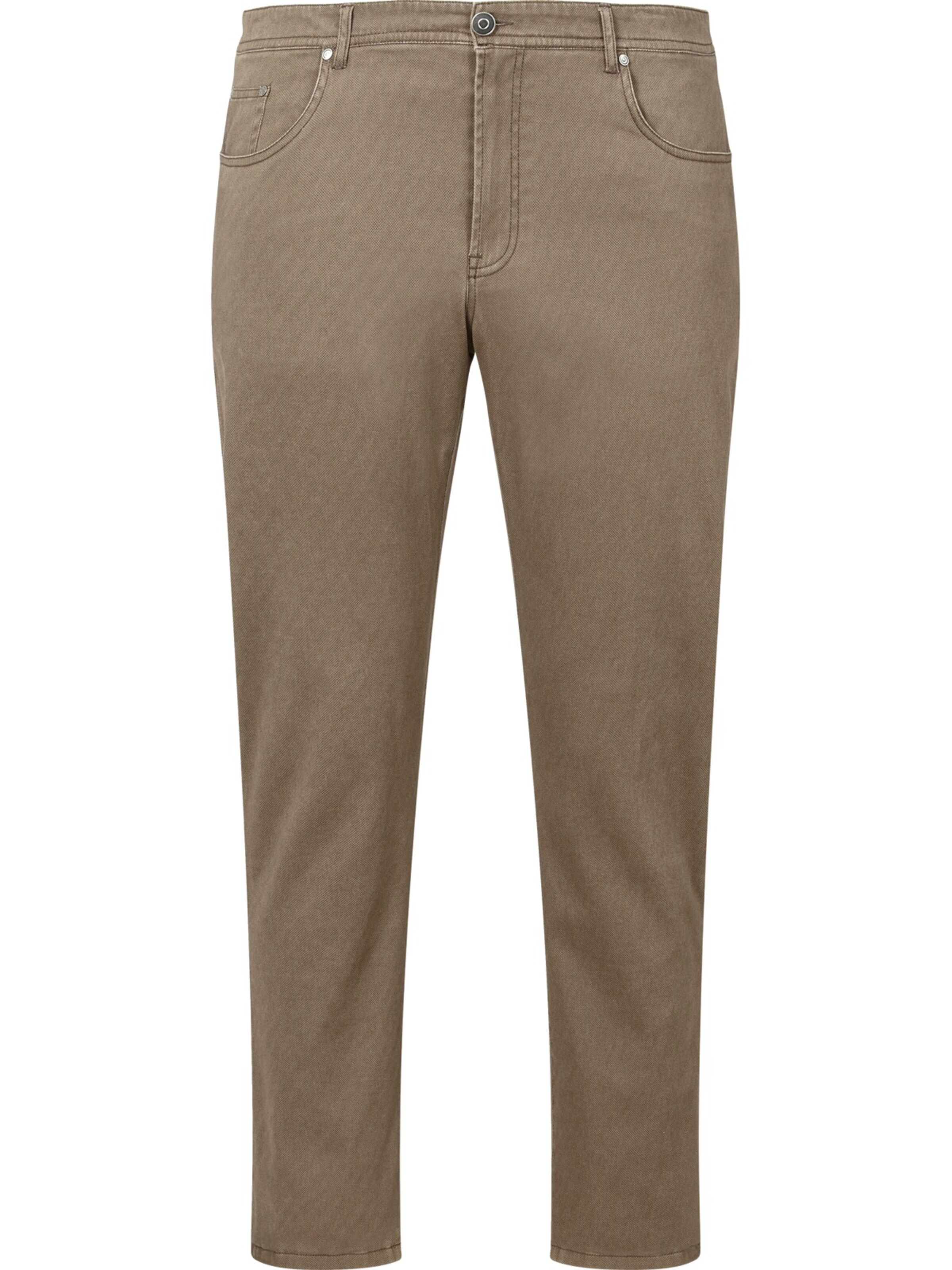 Charles Colby Loosefit Hose in Beige: Vorderseite