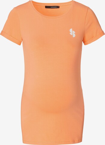 Supermom T-Shirt 'Freepoort' in Orange: predná strana