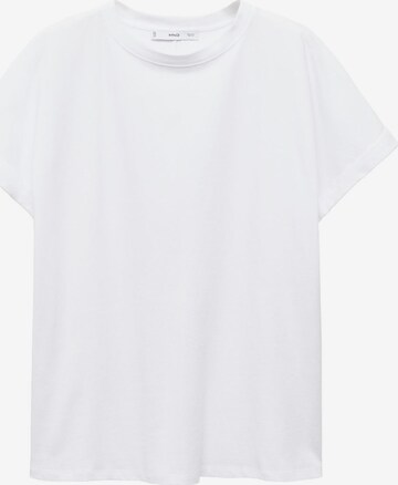 MANGO Shirt 'SEVILLA' in Wit: voorkant
