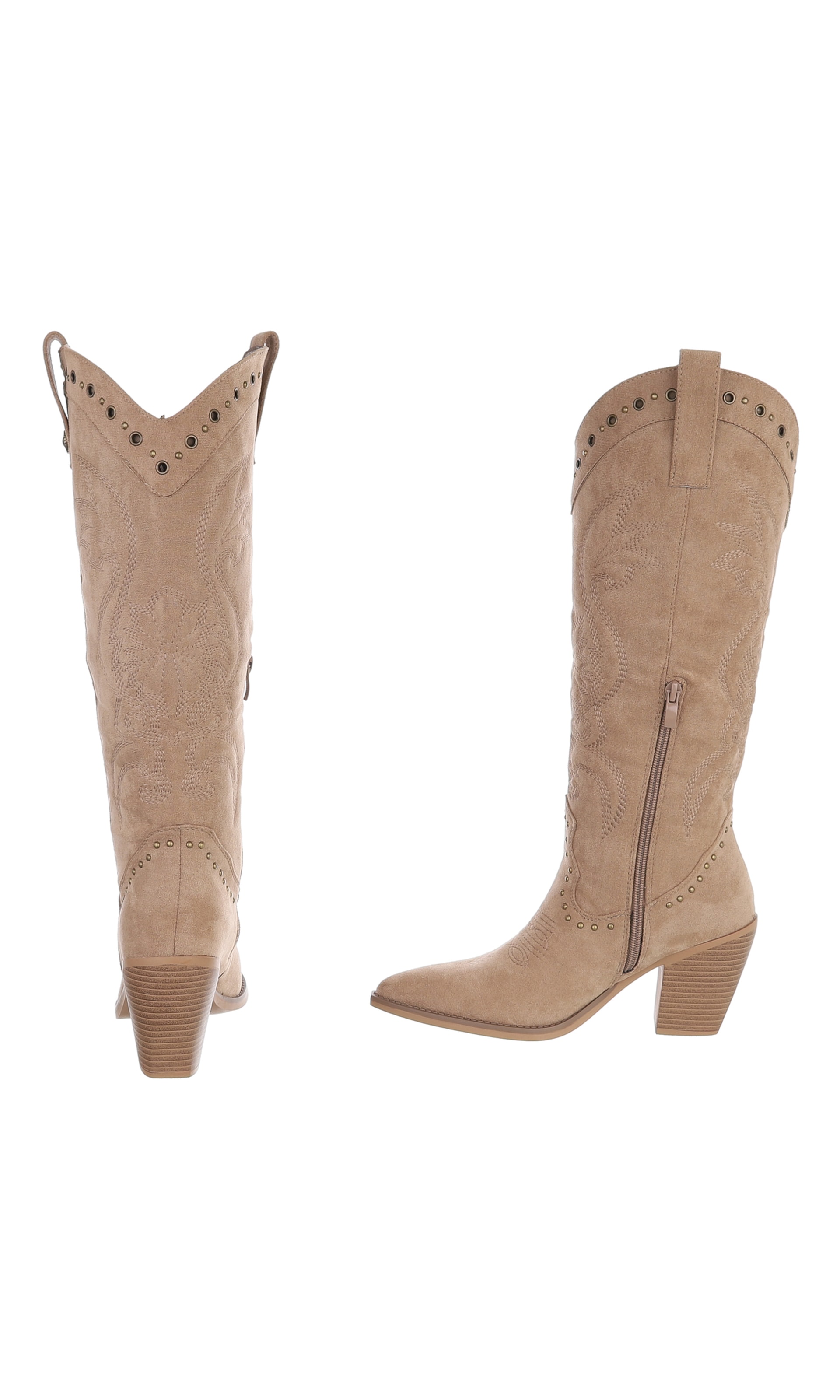 Ital-Design Cowboy Boots in Brown