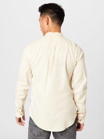 BLEND Regular fit Button Up Shirt in Beige