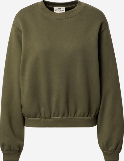 A LOT LESS Sweatshirt 'Haven' in de kleur Olijfgroen, Productweergave