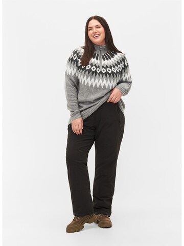 Pull-over 'SIMONE' Zizzi en gris