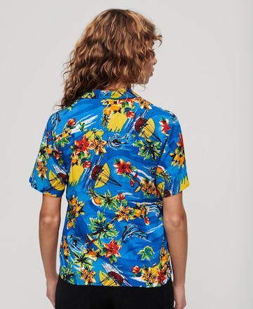 Superdry Bluse 'Beach Resort' in Blau