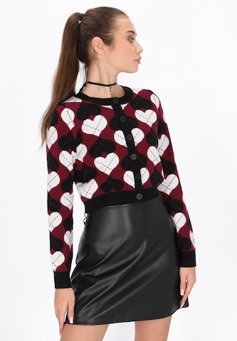 Cardigan myMo ROCKS en noir : devant