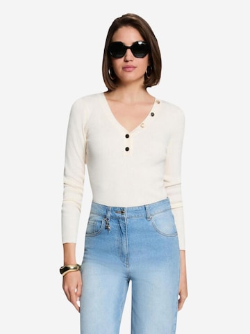 Pullover '261-MBANBIN' di Morgan De Toi in beige: frontale