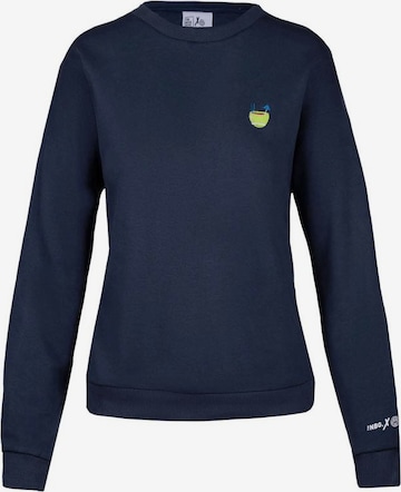 BIDI BADU Athletic Sweatshirt 'Tipsy Lad' in Blue: front
