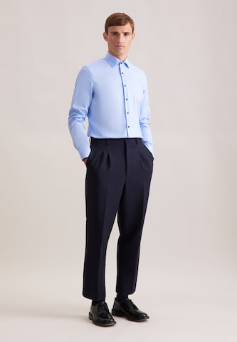 SEIDENSTICKER Slim fit Business shirt 'Schwarze Rose' in Blue