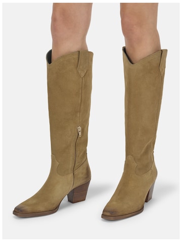 Bottes de cowboy FELMINI en marron : devant