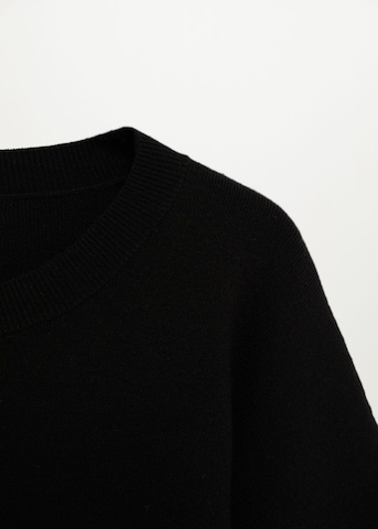 MANGO Pullover 'Skins' in Schwarz