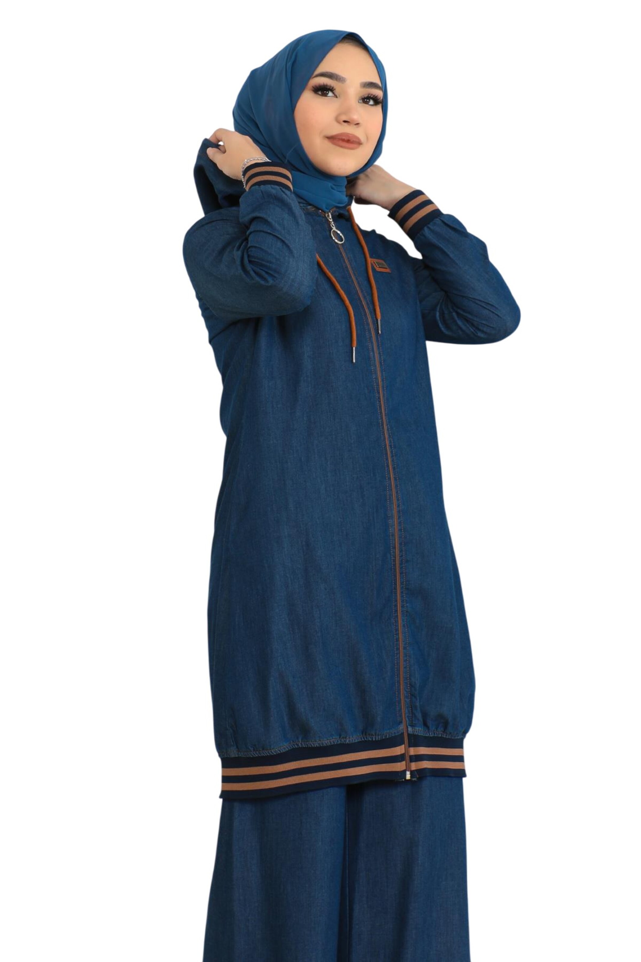 MODAMIHRAM Between-season jacket in Blue: front