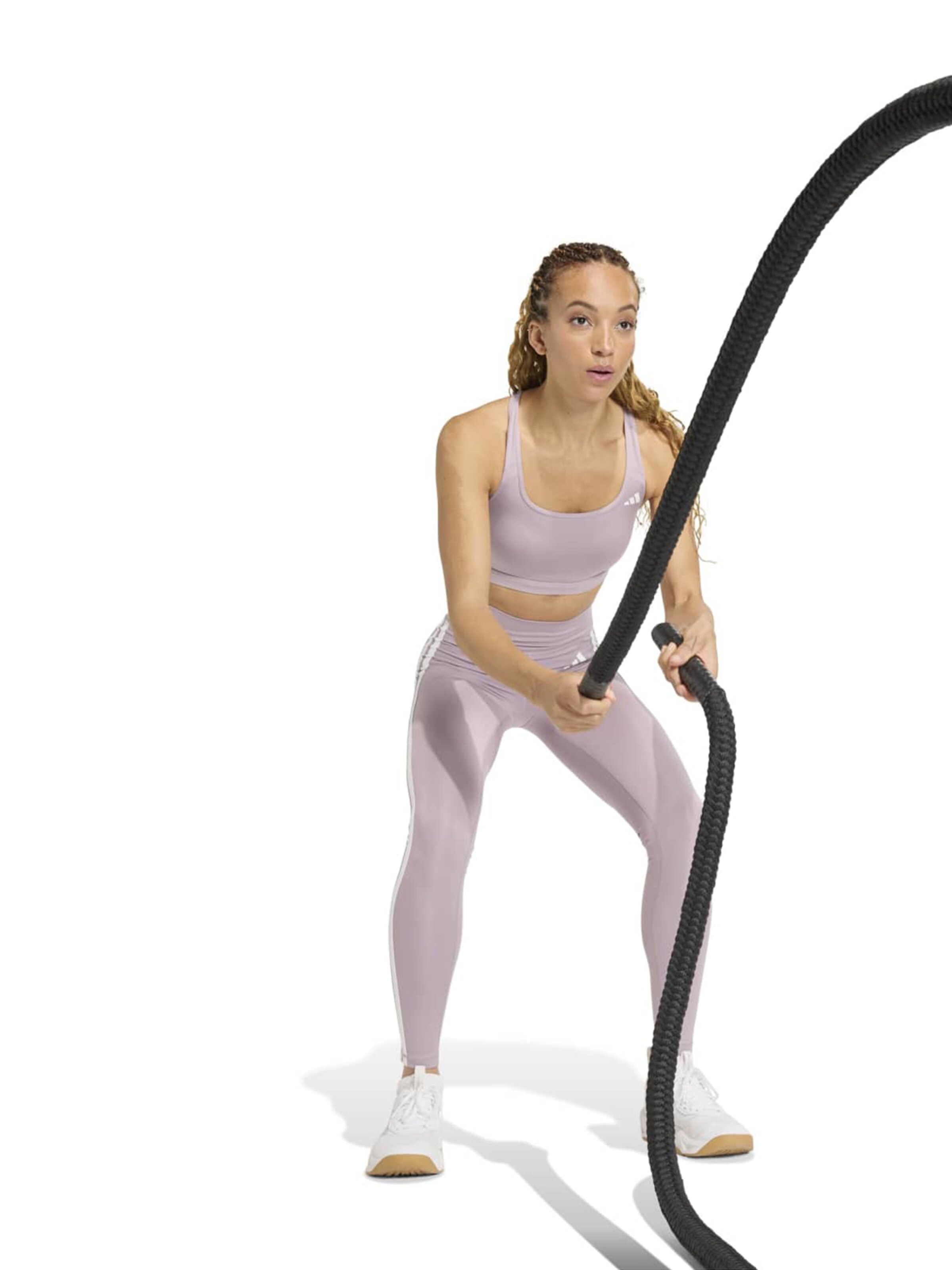 ADIDAS PERFORMANCE Skinny Fit Спортен панталон 'OPT ESS' в лилав: отпред