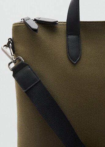 MANGO MAN Shopper in Green