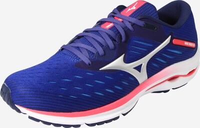 MIZUNO Chaussure de course 'Wave Rider 24' en bleu / rose clair / blanc, Vue avec produit