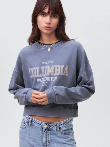 Sweat-shirt 'Columbia' MANGO TEEN en bleu : devant