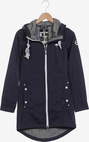 Schmuddelwedda Mantel XS in Blau: Vorderseite