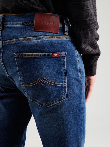 MUSTANG Slimfit Jeans 'Orlando' i blå