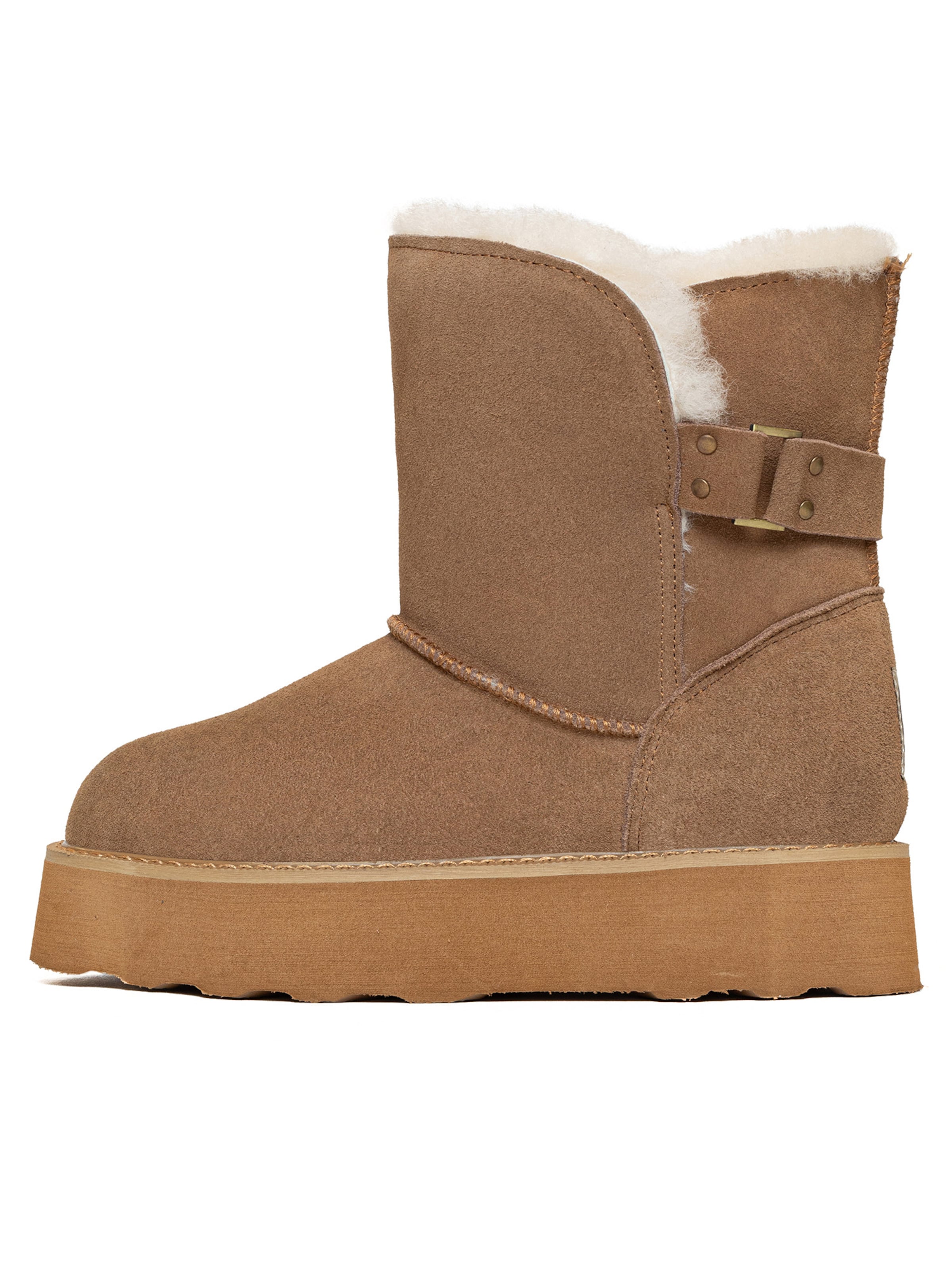 Gooce - Botas 'COLORADO' en beige: frente