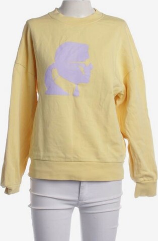 Karl Lagerfeld Sweatshirt & Zip-Up Hoodie in M in Yellow: front