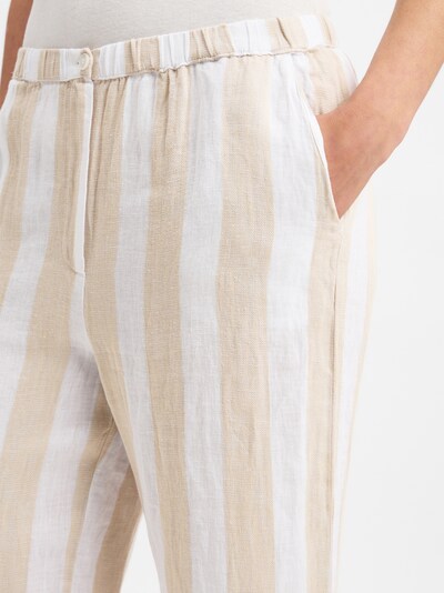 Ipuri Bandplooibroek in 36 in de kleur Beige / Wit, Productweergave