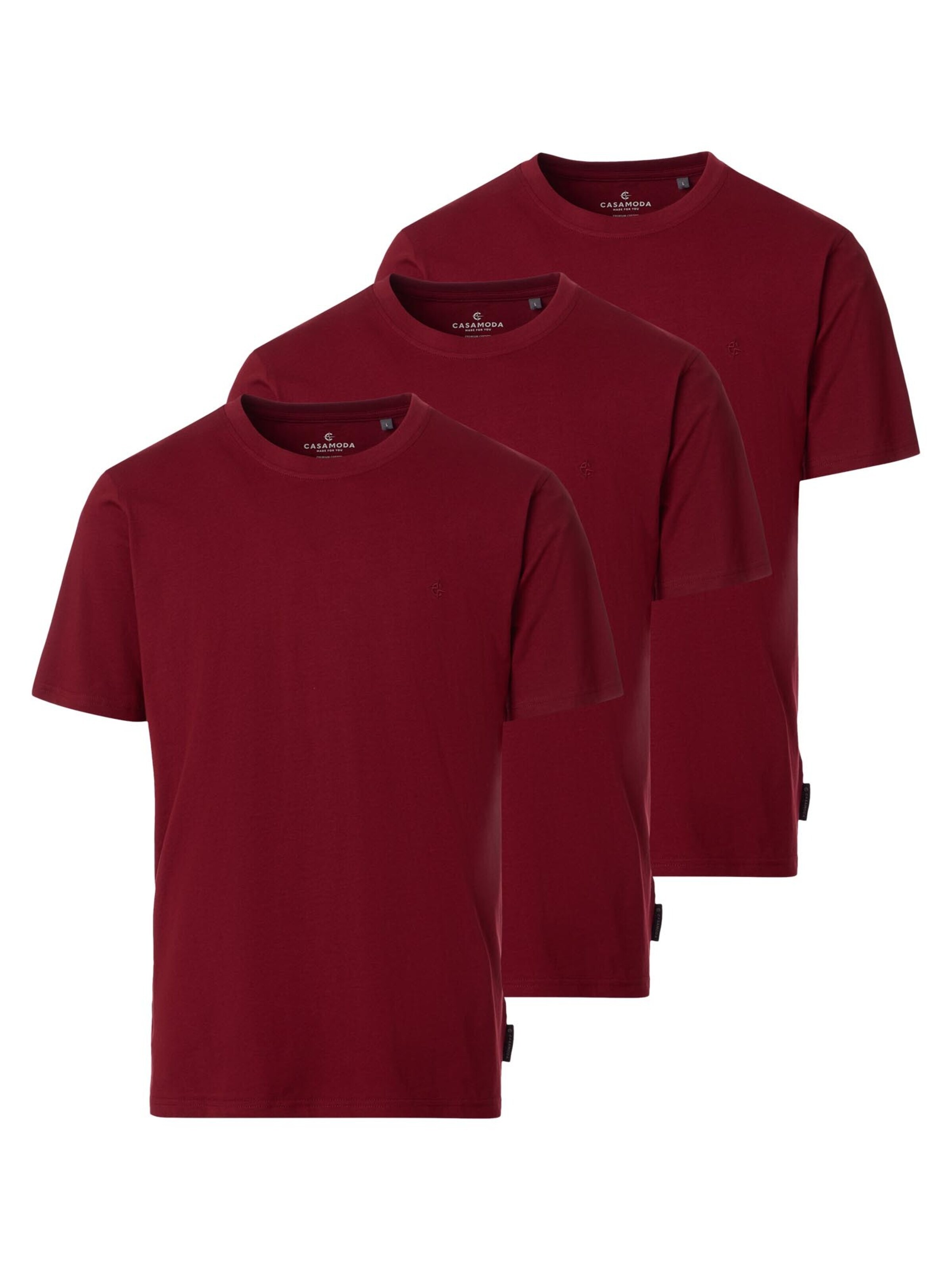 CASAMODA Shirt 'Basic' in Red: front