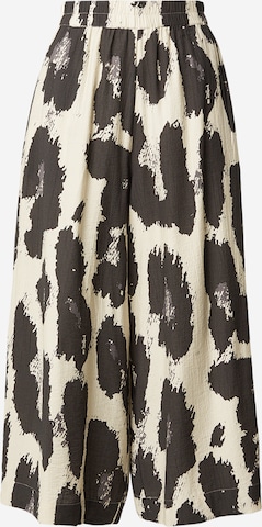 MSCH COPENHAGEN Wide Leg Housut 'Karalie Jusia' värissä ruskea: etupuoli