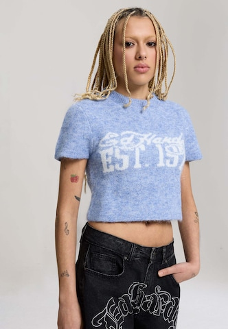 Ed Hardy - Top en azul: frente