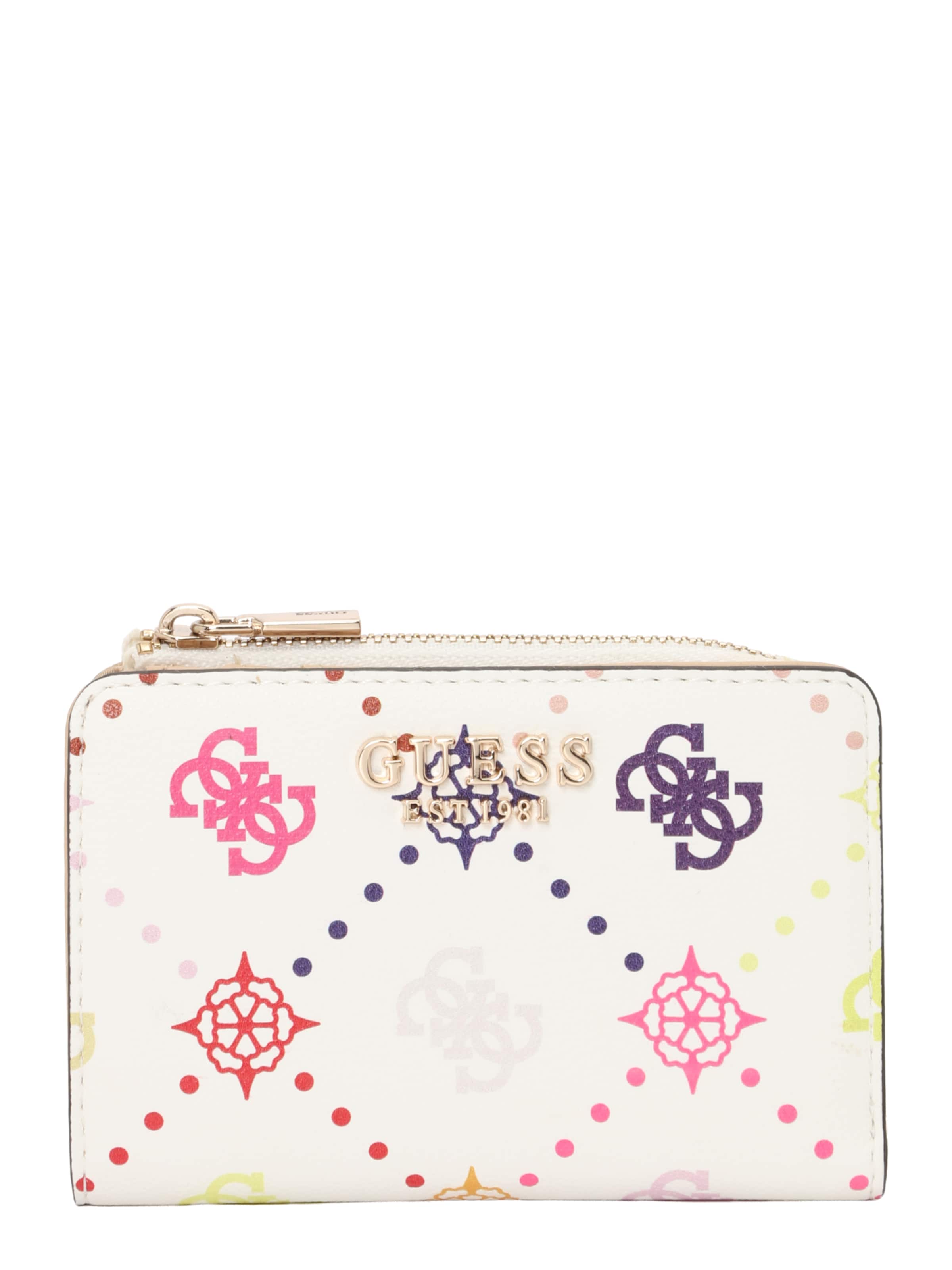 GUESS Wallet 'Emelie' in White: front