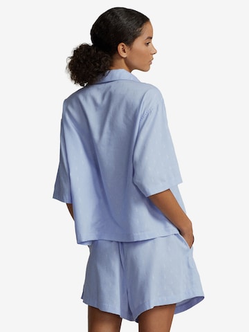 Polo Ralph Lauren Pyjama ' Short Sleeve PJ Set - Jacquard Polo Player ' in Blauw