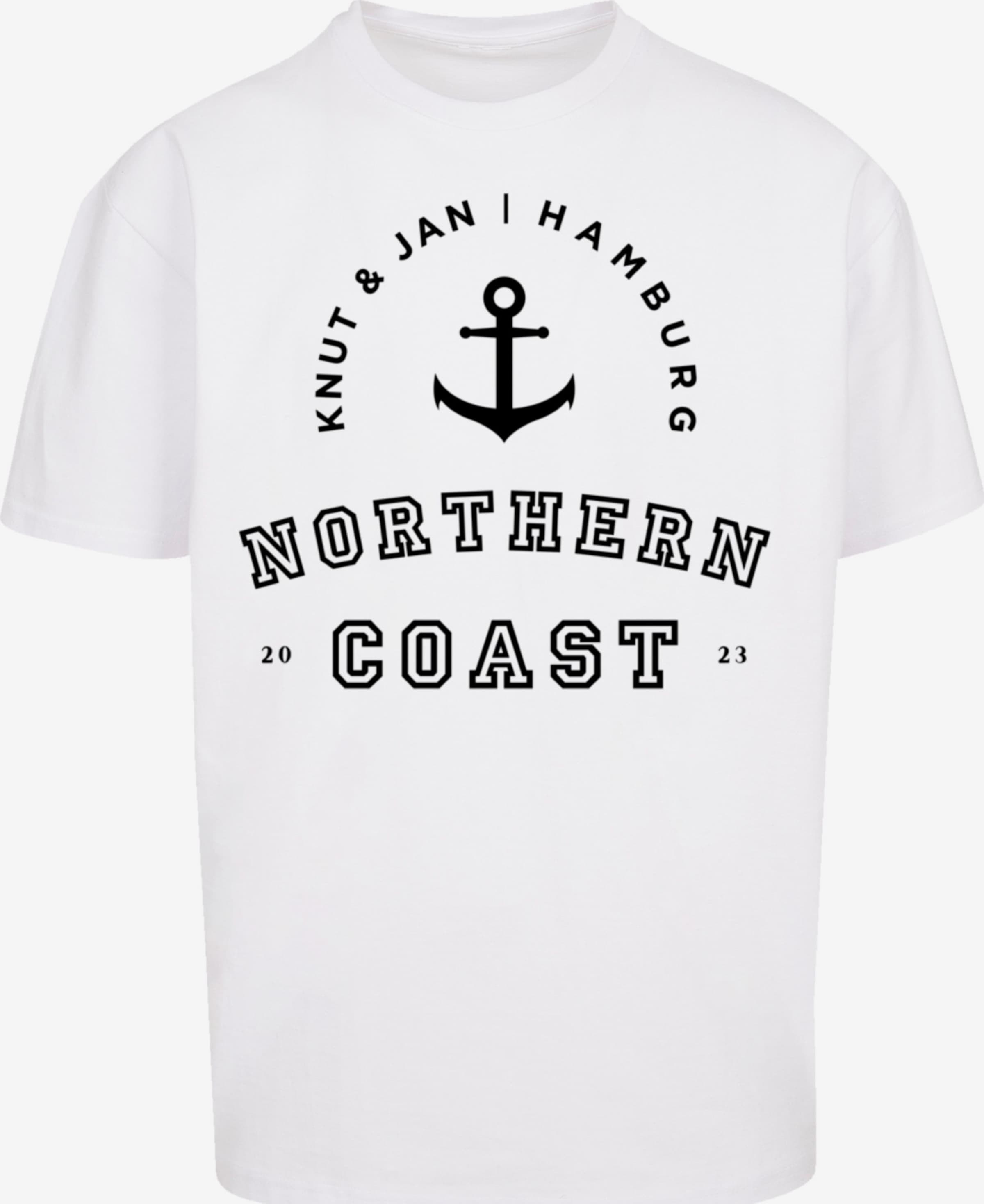 F4NT4STIC T-Shirt \'Northern Coast Nordsee Knut & Jan Hamburg\' in Weiß |  ABOUT YOU