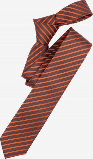 VENTI Krawatte in dunkelgrau / orange, Produktansicht