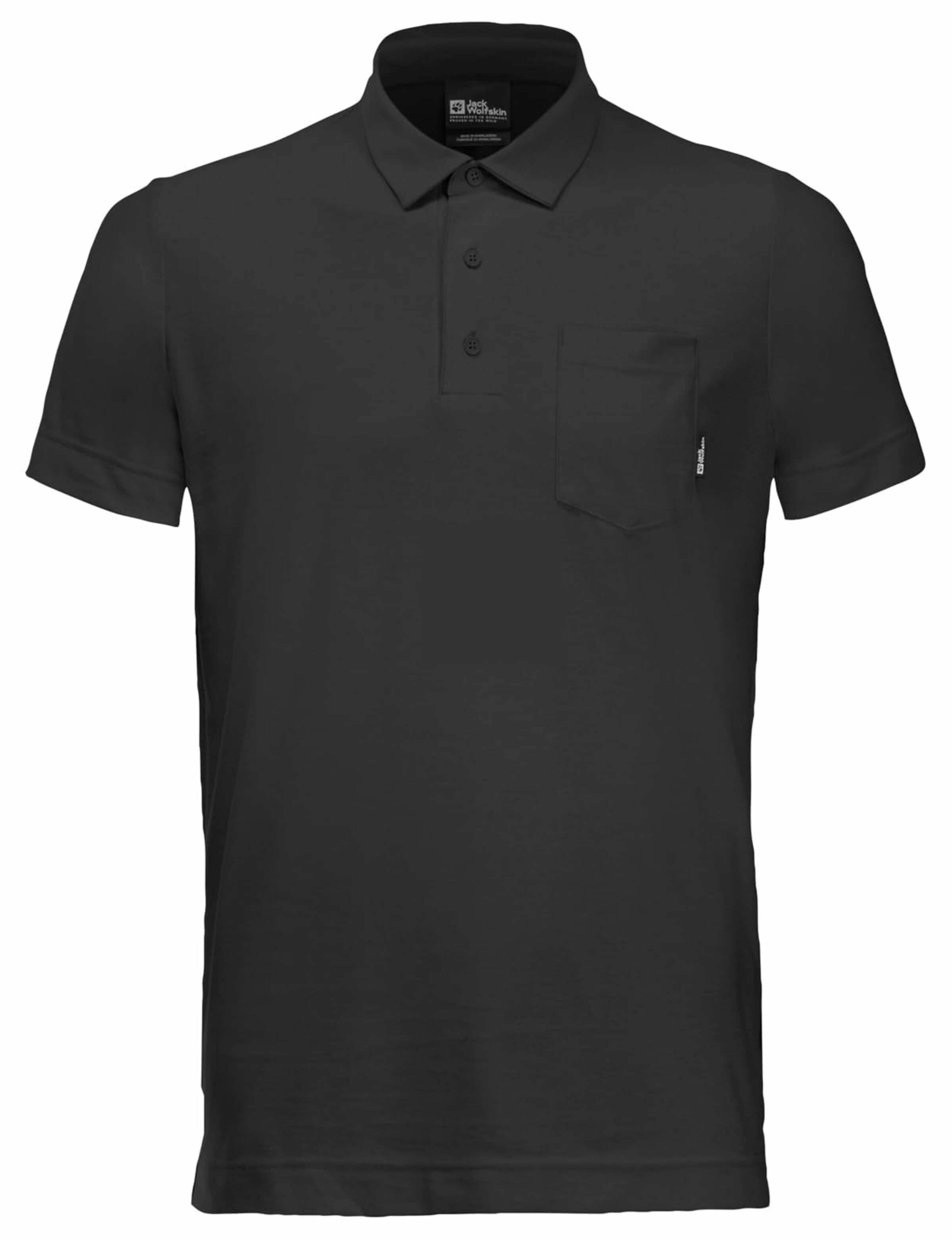 JACK WOLFSKIN Shirt in Black: front