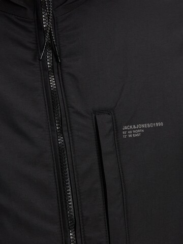 JACK & JONES Fleecejacke 'Blake' in Schwarz