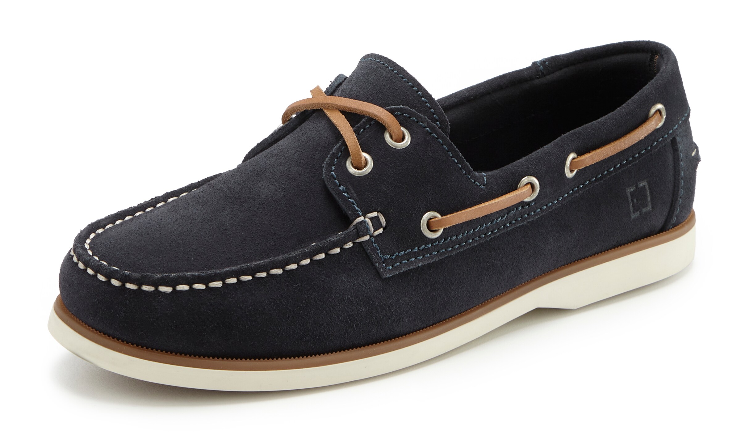 Elbsand Mokassin in Blau: Vorderseite