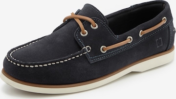 Elbsand Mokassin in Blau: Vorderseite