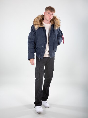 ALPHA INDUSTRIES Winter Jacket in Blue