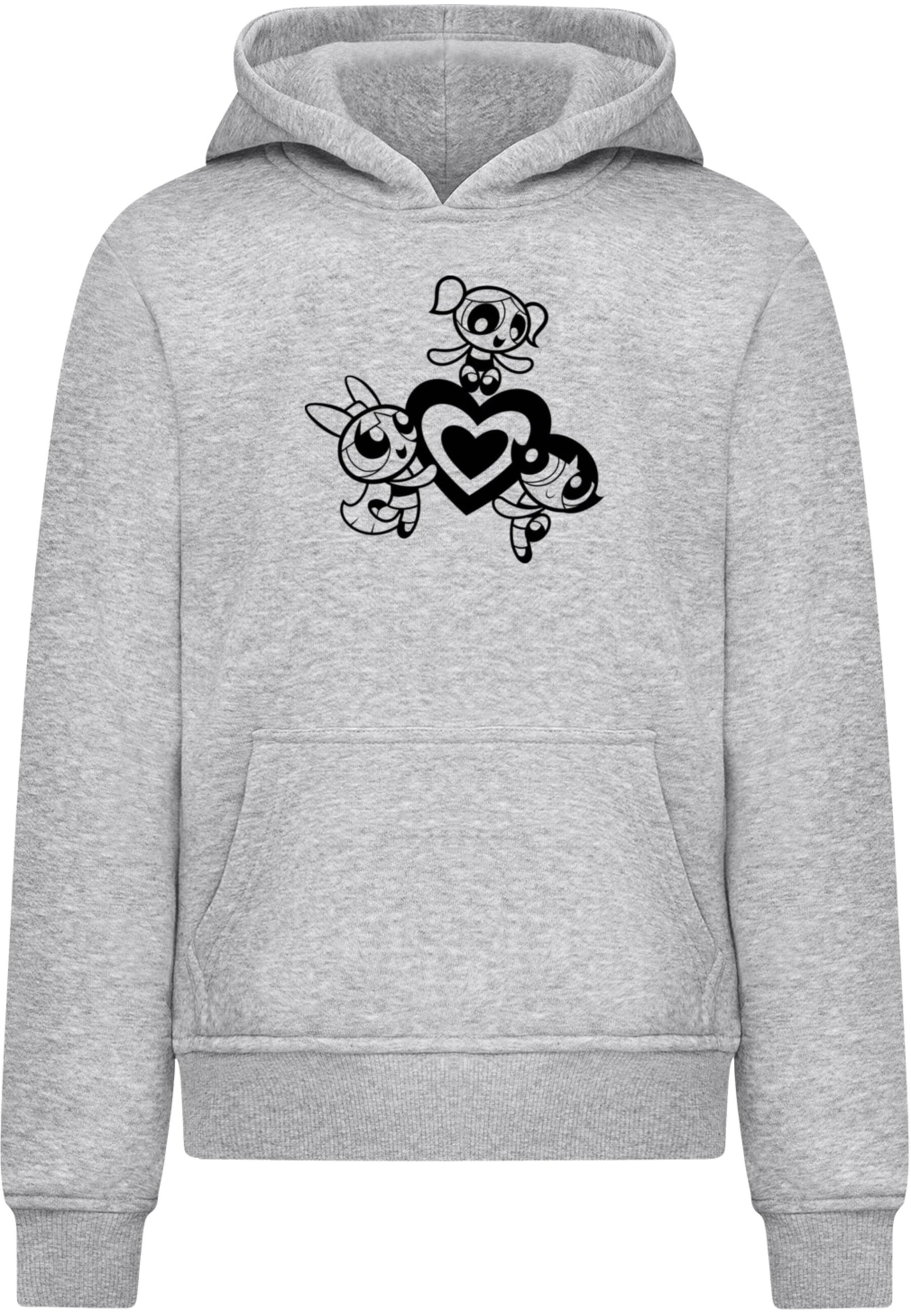 Sweat 'The Powerpuff Girls' Merchcode en gris : devant