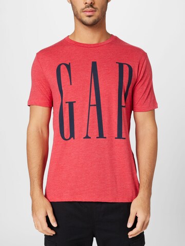 GAP Regularny krój Koszulka w kolorze czerwony