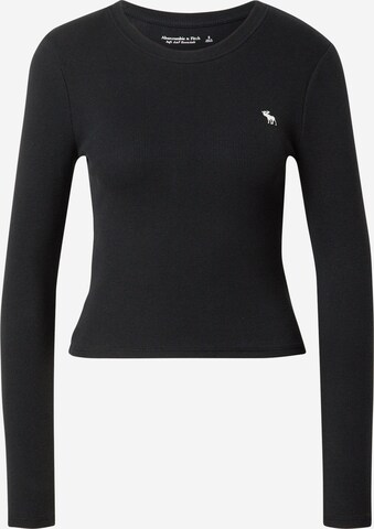 Abercrombie & Fitch - Camiseta en negro: frente