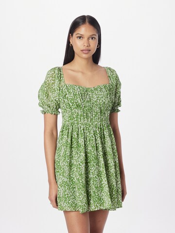 zaļš Abercrombie & Fitch Vasaras kleita: no priekšpuses