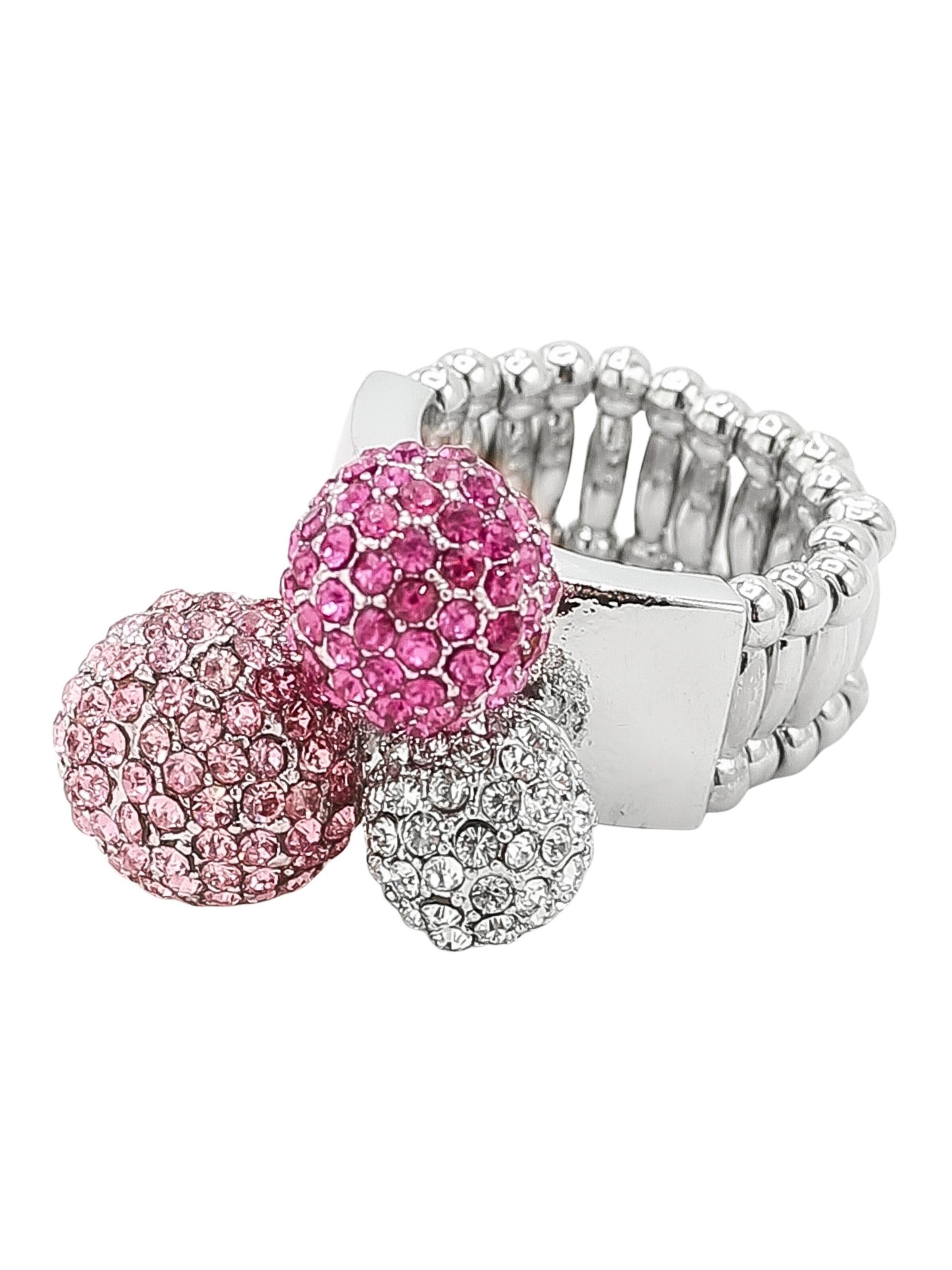 COLLEZIONE ALESSANDRO Ring 'Space' in Pink: front
