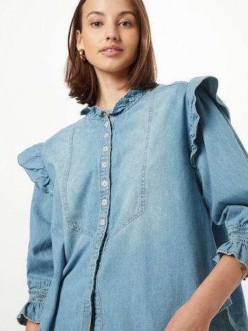 Free People Bluse in Blau